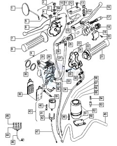 STREETMATE_24-45kmh_K3-K7 50 K3-K7 drawing Front fork