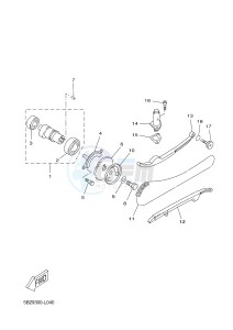 YP250R X-MAX 250 X-MAX 250 (1YS9 1YS9 1YS9) drawing CAMSHAFT & CHAIN