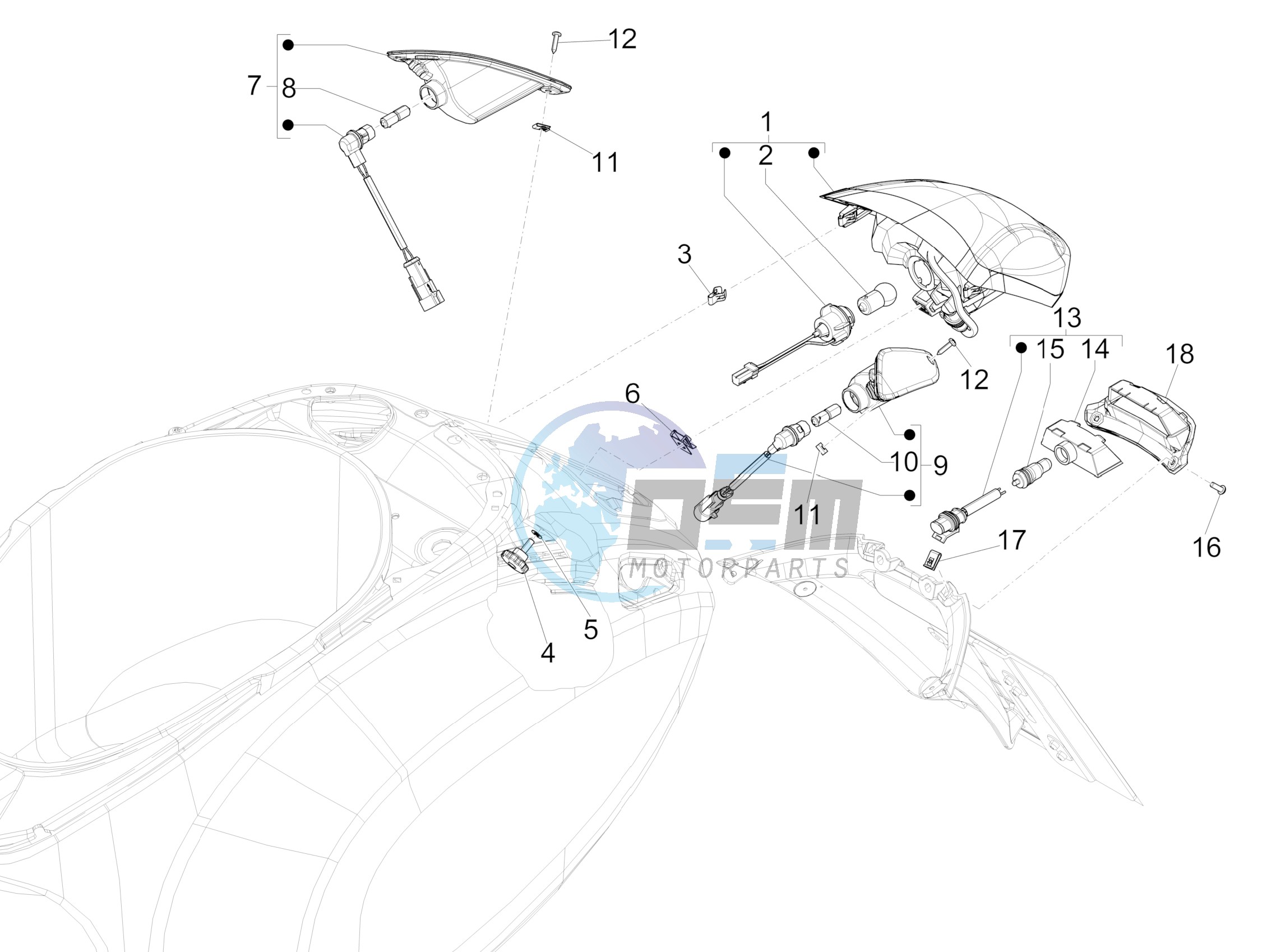 Rear headlamps - Turn signal lamps