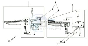 MIO 100 L6 drawing FOOTREST L / R