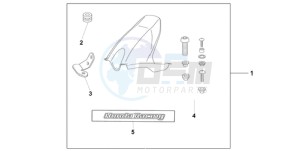 CBR1000RR9 Korea - (KO / SPC) drawing HUGGER CANDY TAHTIAN BLUE