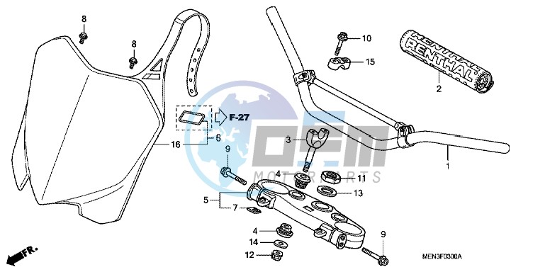 HANDLE PIPE/ TOP BRIDGE