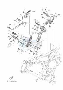 MT-07 MTN690-U (BHH3) drawing STAND & FOOTREST 2