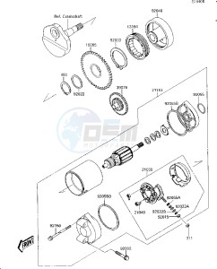 JS 300 A [300 SX] (A1-A5) [300 SX] drawing STARTER MOTOR-- JS300-A3_A4_A5- -