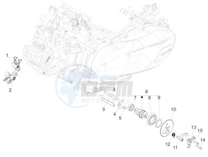 GTS 125 GTS SUPER 125 4T IE ABS E4 (EMEA) drawing Rocking levers support unit