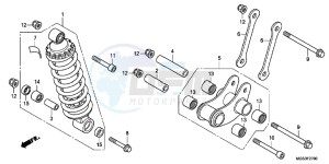 NC700XAC drawing REAR CUSHION