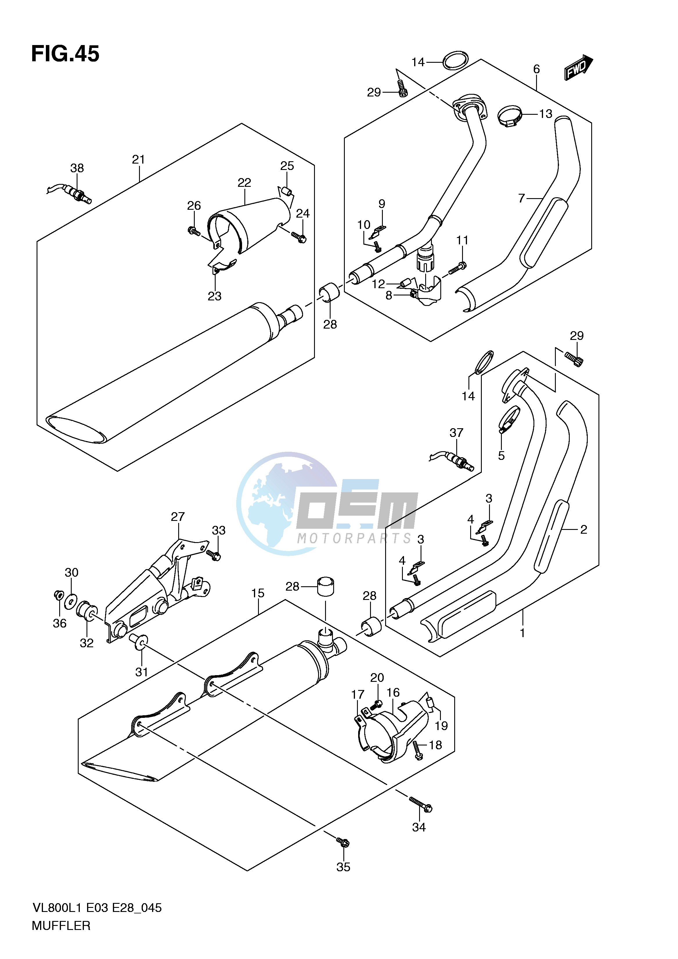 MUFFLER (VL800TL1 E33)