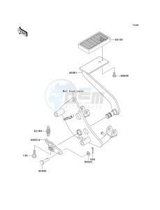 VN 800 C [VULCAN 800 DRIFTER] (C1 CAN ONLY-C2) [VULCAN 800 DRIFTER] drawing BRAKE PEDAL_TORQUE LINK