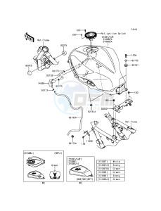 NINJA 300 ABS EX300BEFA XX (EU ME A(FRICA) drawing Fuel Tank