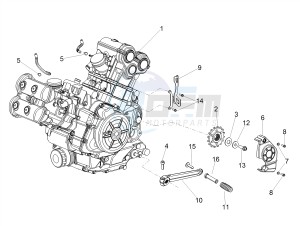 SHIVER 900 E4 ABS NAVI (APAC) drawing Engine-Completing part-Lever