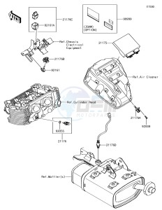 VULCAN S ABS EN650DHF XX (EU ME A(FRICA) drawing Fuel Injection