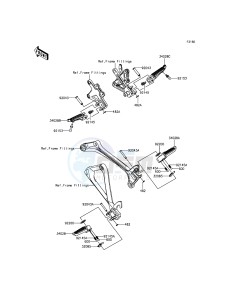 NINJA ZX-10R ZX1000JFFA FR XX (EU ME A(FRICA) drawing Footrests