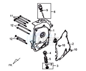 SYMPLY 50 L7 drawing CRANKCASE RIGHT