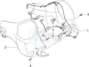 LX 50 2T E2 Touring (30Kmh) drawing Handlebars coverages