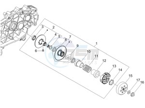 Liberty 125 4t Delivery e3 drawing Driven pulley