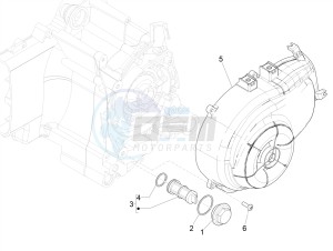 SPRINT 50 4T 3V E4-2020 (NAFTA) drawing Flywheel magneto cover - Oil filter