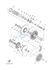 XP500A T-MAX 530 (59CE) drawing CLUTCH 2