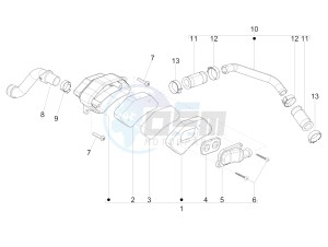 PRIMAVERA 50 2T NOABS E2-E3 (EMEA, APAC) drawing Secondary air box