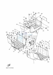 YXM700E YXM70VPXK (B5FF) drawing STAND & FOOTREST