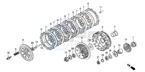 NX500 DOMINATOR drawing CLUTCH