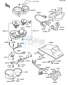 ZX 1100 A [GPZ] (A1-A2) [GPZ] drawing METERS