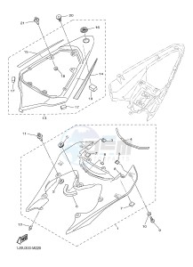 YZF-R6 R6 600 (1JSX) drawing SIDE COVER