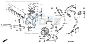 SH300AR9 F / ABS CMF SPC drawing FR. BRAKE MASTER CYLINDER (SH300A/AR)