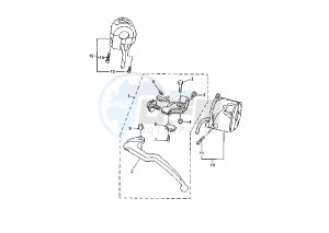 YZF R6 600 drawing HANDLE SWITCH – LEVER