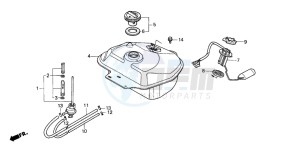 SA75 drawing FUEL TANK