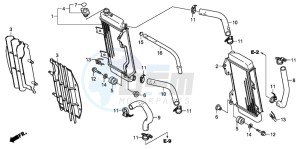 CRF250R drawing RADIATOR