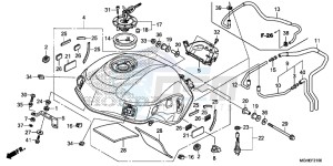 VFR1200XE CrossTourer - VFR1200X 2ED - (2ED) drawing FUEL TANK