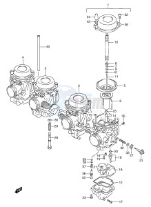 GSF1200 (E2) Bandit drawing CARBURETOR