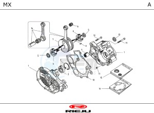 MX-RED 50 drawing ENGINE  CRANKSHAFT