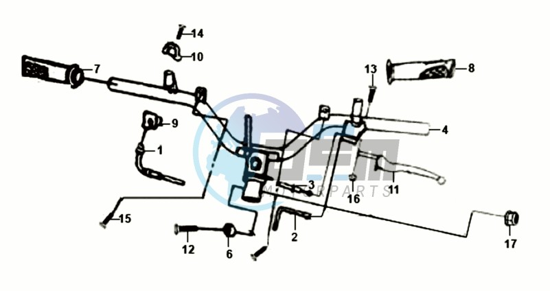 HANDLEBAR / BRAKE LEVERS /CABLES