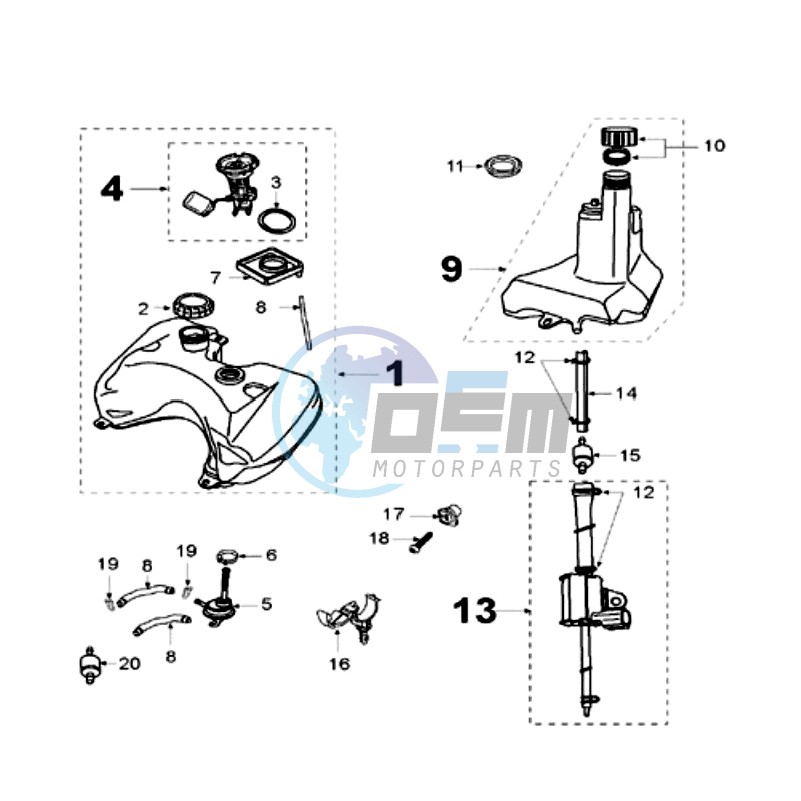 TANK AND FUEL PUMP