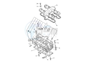 XJR 1300 drawing CYLINDER HEAD