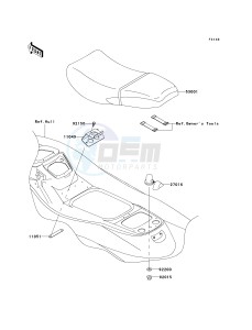 JT 1200 [1200 STX-R] (A1-A2) [1200 STX-R] drawing SEAT