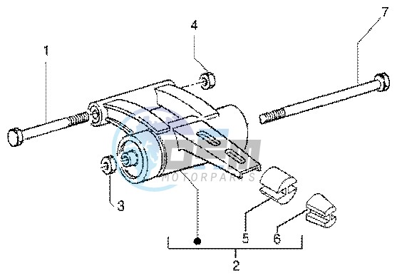 Swinging arm