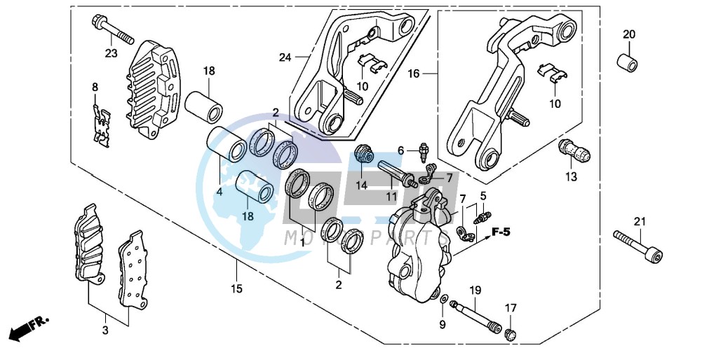 L. FRONT BRAKE CALIPER