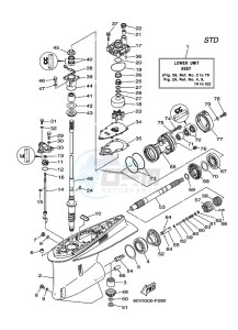 Z250D drawing LOWER-CASING-x-DRIVE-1