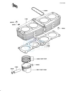 KZ 1100 D [SPECTRE] (D1-D2) [SPECTRE] drawing CYLINDER_PISTONS