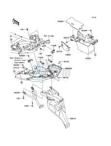 VERSYS KLE650CEF XX (EU ME A(FRICA) drawing Rear Fender(s)