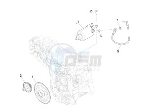 GTS 300 SUPER HPE 4T 4V IE ABS E4 (NAFTA) drawing Stater - Electric starter