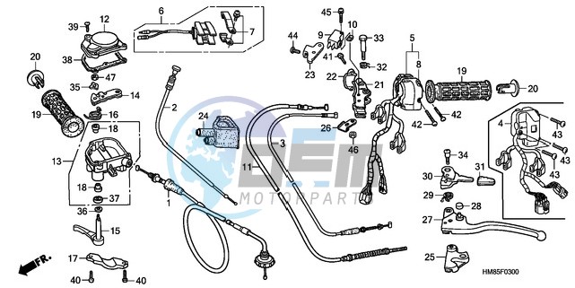 HANDLE LEVER/SWITCH/CABLE