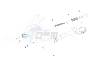 V7 III Racer 750 e4 (EMEA) drawing Central stand