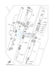 MTN320-A MTN-320-A MT-03 (B9A3) drawing FRONT FORK