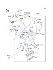 ZG 1000 A [CONCOURS] (A15-A19) [CONCOURS] drawing AIR CLEANER