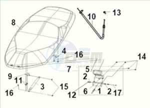 CRUISYM a 125 (LV12W3Z1-EU) (E5) (M3) drawing SEAT