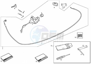 ATLANTIS CITY - 50 cc VTHAL1AE2 Euro 2 2T AC ESP drawing Lock hardware kit (Positions)