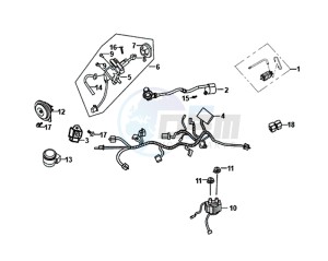 FIDDLE III 125I (XA12W2-EU) (L7-M0) (E4) drawing WIRING HARNESS